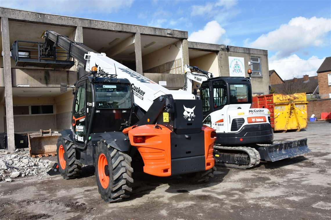 McCusker's new 18 m Bobcat T40.180SLP telehandler 