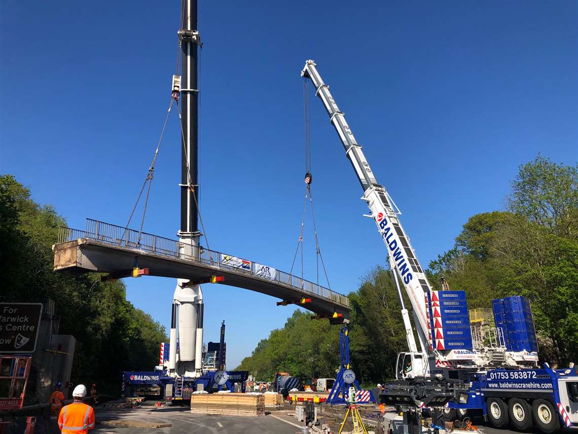 AR Demolition performs a technical bridge lift, April 2020