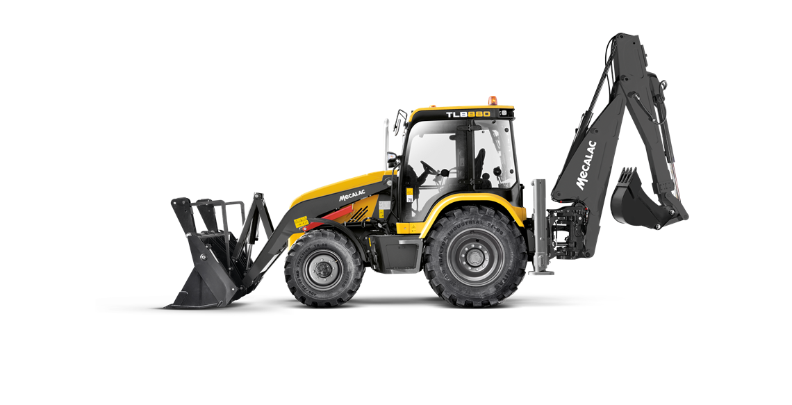 Mecalac TLB880 backhoe loader