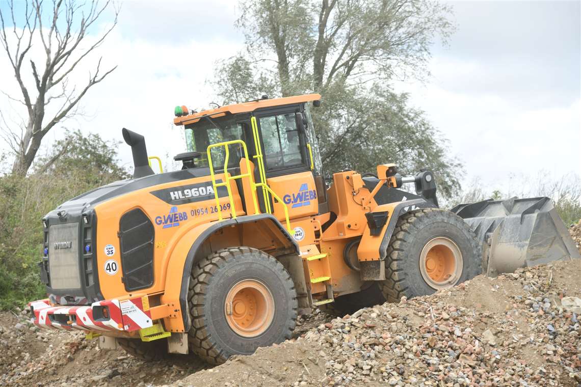 G Webb Haulage’s HL960A wheeled loader