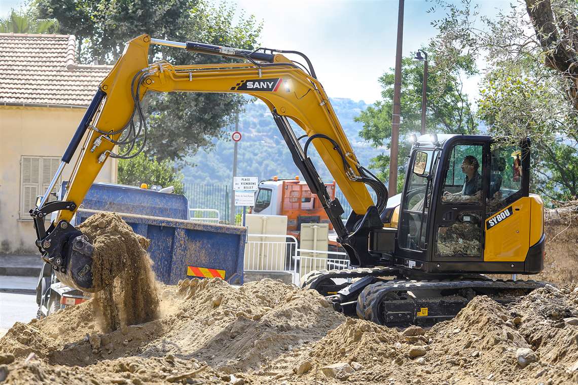 Sany's 8-tonne SY80U excavator