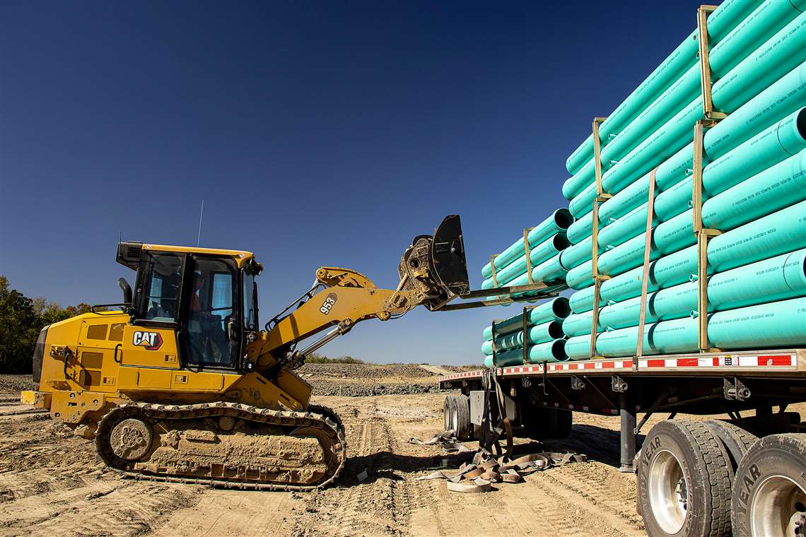 The Cat 953 tracked loader