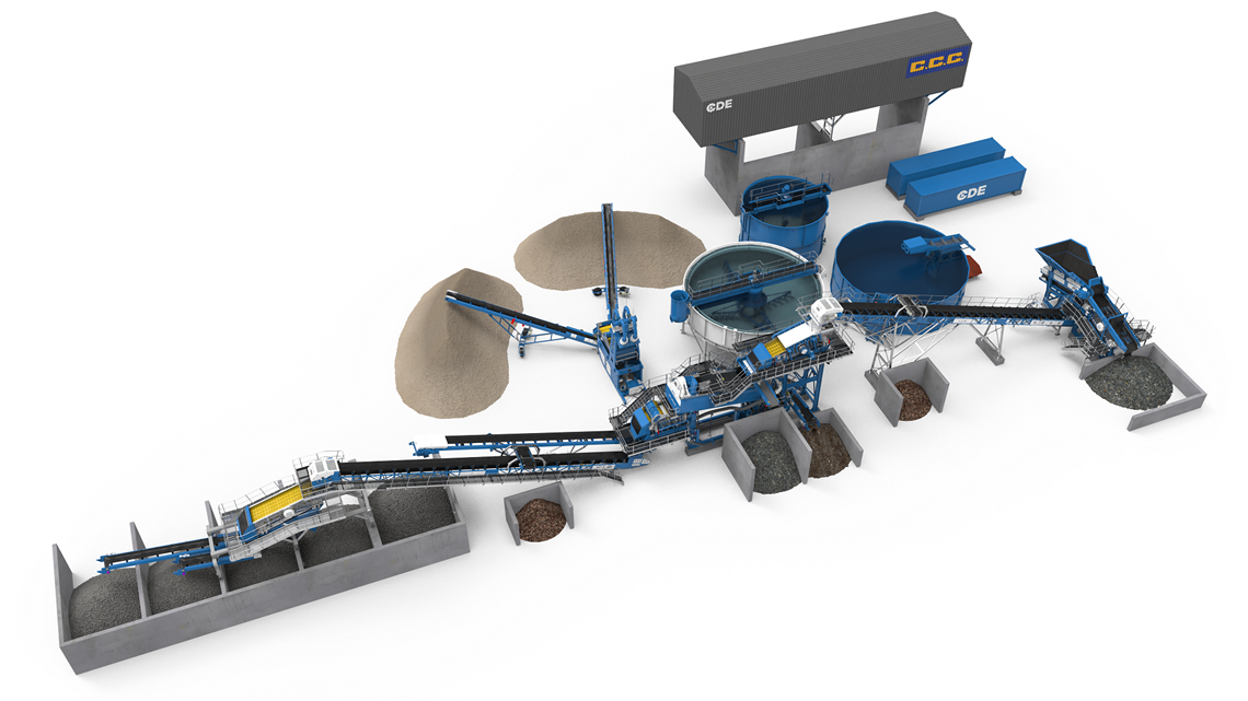 Rendered image of CCC's new wet processing plant from CDE Global