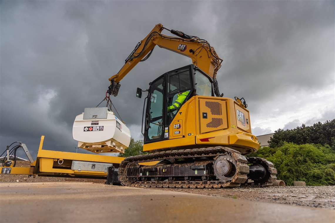 Cat 308 CR mini excavator