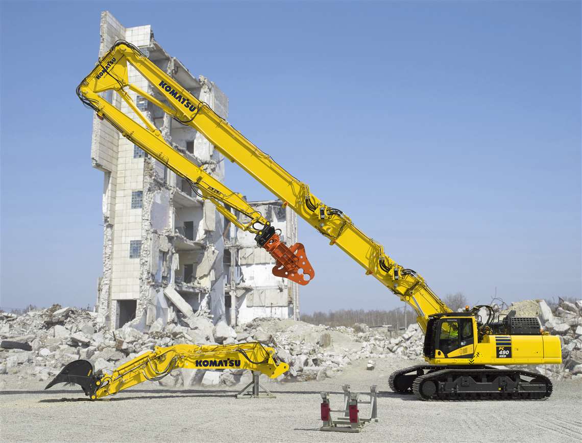 Komatsu PC490HRD-11 demo excavator with K100