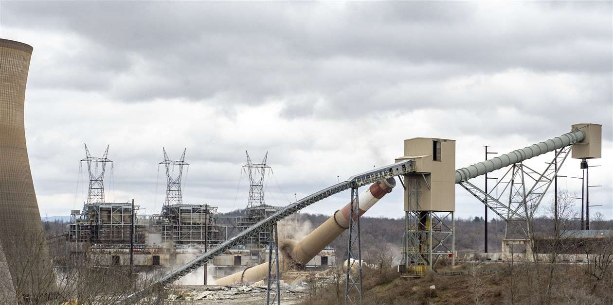 North American Dismantling Corporation takes down three stacks at