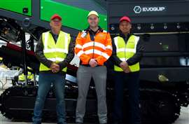 Fergal McKenna, Business Development Manager, EvoQuip with members of the Tsun Hung Environmental team