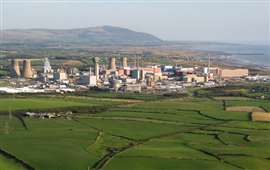 Aerial view of Sellafield, Cumbria, England