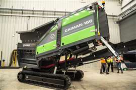 The EvoQuip Caiman 150 shredder