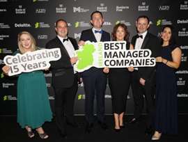 The Edge Innovate team at the Best Managed Companies awards event in Ireland.