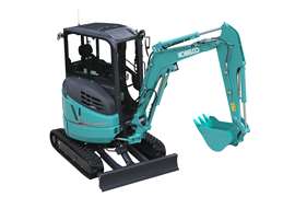 The SK28SR mini excavator from Kobelco.