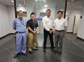 Yoshio Yanagida, Masahi Nakamura, and Kenji Tajima from Kurimoto along with Raheel Qamar, MDS