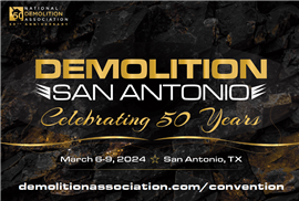 NDA 50th anniversay and Demolition San Antonio logo