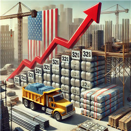 Rising material prices in US construction (Image generated with AI)