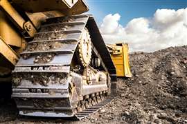 bulldozer on site