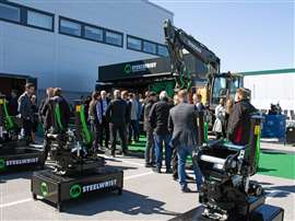 Guests at Steelwrist 20 anniversary event in Rosersberg