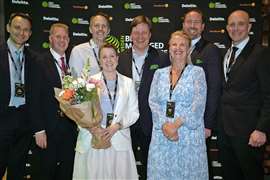 The Steelwrist team at the Best Managed Companies awards