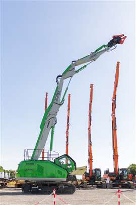 Laurini Settanta high reach demolition excavator