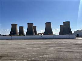 A picture of the site before the blowdown.