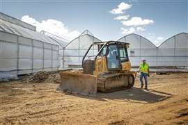 Foto eines Caterpillar D3 Bulldozers im Besitz von Texas First Rentals.
