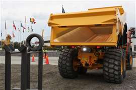 The tyre challenge (Image courtesy of Volvo CE)