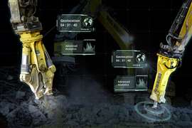 An image of Epiroc InSite working with attachments