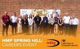 El NFDC apoyó un evento de orientación profesional en la prisión de Spring Hill en agosto como parte del programa 