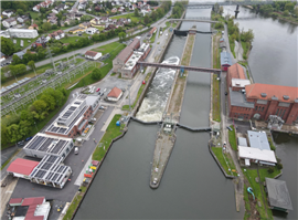 The Kachlet Barrage in Passau, Germany (Image: Habau/Norbert Enders) 
