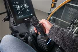 O interior da cabine oferece aos operadores mais conforto e facilidade do que no passado. (Imagem: Liebherr)