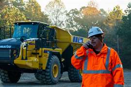 Komatsu will preview the new HM460-6 articulated dump truck at ConExpo 2026