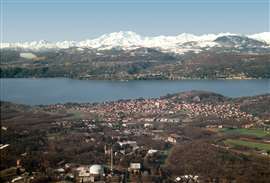 View of Lake Maggiore in Italy