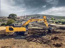 The Liebherr R 948 G8 is one of three new crawler excavators to premiere at Steinexpo 2026 in the 50-tonne segment (Image: Liebherr)
