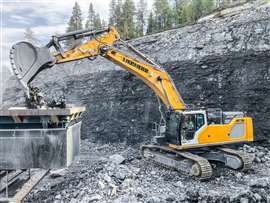 The new Liebherr R 952 G8 crawler excavator has been designed to be versatile, with three different chassis variants (Image: Liebherr)