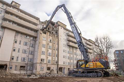 Wooldrigde's Volvo EC750EL high reach excavator