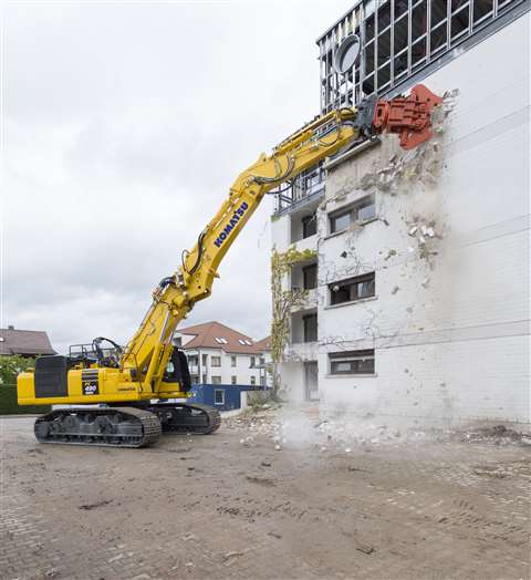 Komatsu PC490HRD-11 demo excavator with K100