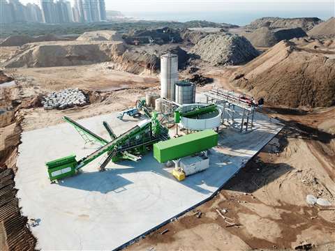 M2500 modular wash plant from CDE Global at the former landfill site in Israel.