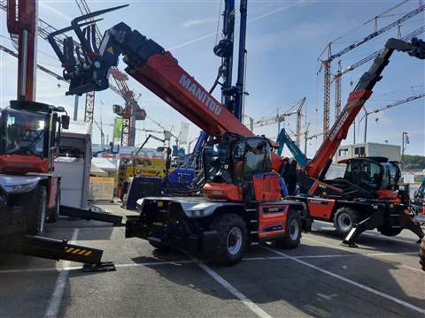 Manitou MRT 2260E telehandler at Matexpo