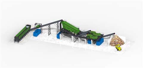 Terex Recycling Systems modular products as a combined stationary system