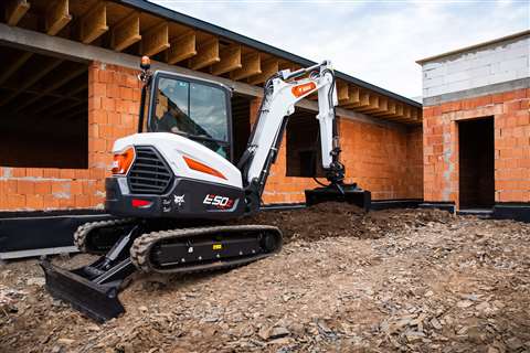 Bobcat E50z mini excavator