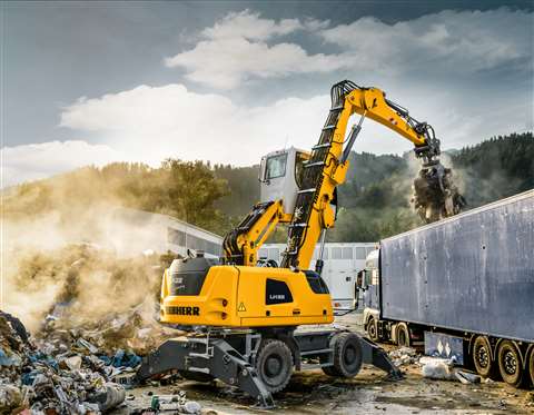Liebherr will be showing a five-tine grapple it has developed for machinery classes from 35 to 55 t 