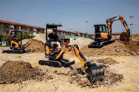 The Case CX19D CX15EV and CX65D mini excavators