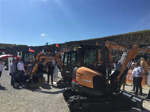 Case's equipment stand at Hillhead 2022