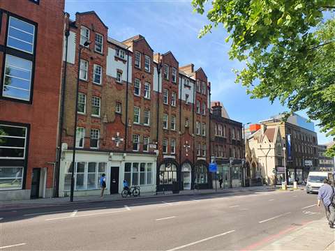 The office project site on Pentonville Road in London