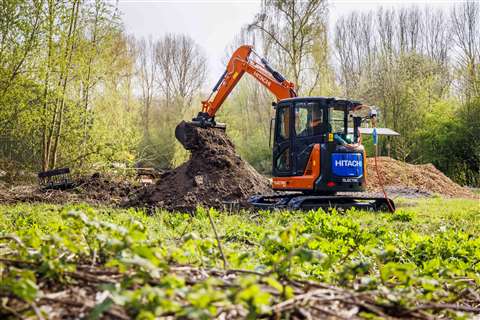 Hitachi ZX55U-6EB mini excavator