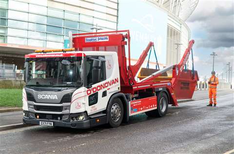 An ODonovan Waste Disposal truck