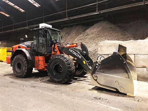 Hitachi Construction Machinery ZW220-7 wheeled loader has been supplied to Dutch recycling company Van Dijk Containers