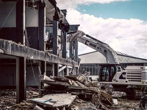 Wahl machines on a demolition project
