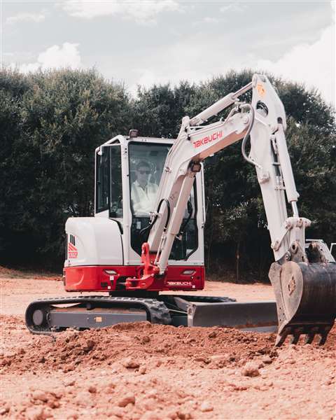 Takeuchi TB335R tracked mini excavator