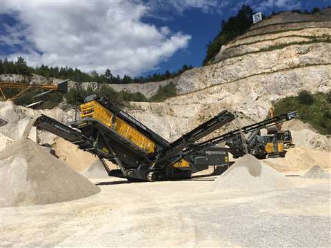 The Rubble Master RM 120GO crusher