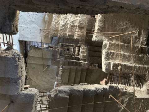 Stairway of the tallest building in India